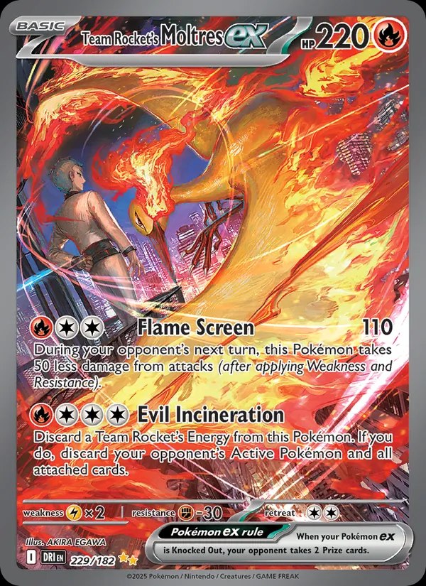 Team Rocket's Moltres ex - 229/182
