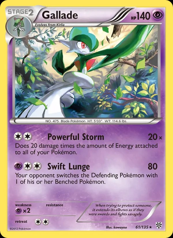 Gallade - 61/135 (Cosmos Holo)