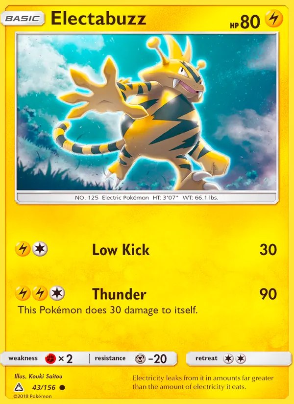 Electabuzz - 43/156 (#41 Pikachu Stamped)