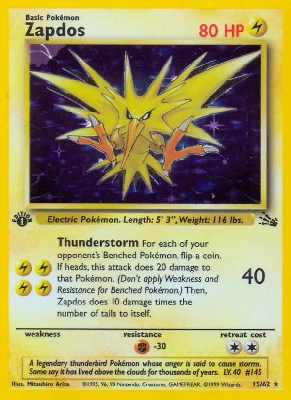Zapdos - 15/62 (Cosmos Holo)