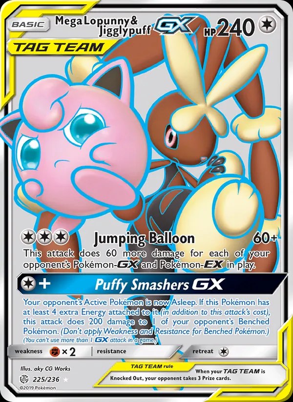 Mega Lopunny & Jigglypuff GX (Full Art)