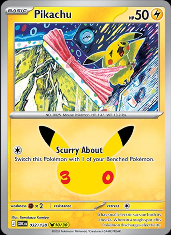 Pikachu - 032/128
