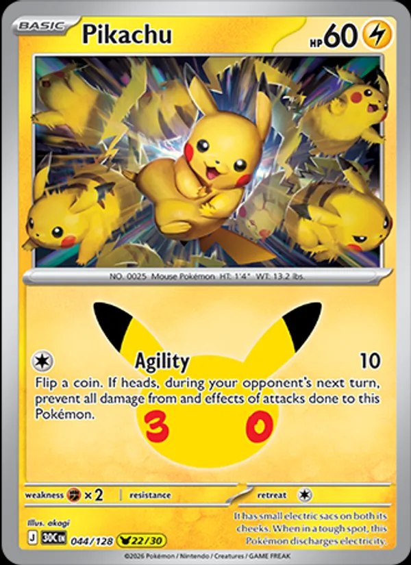 Pikachu - 044/128