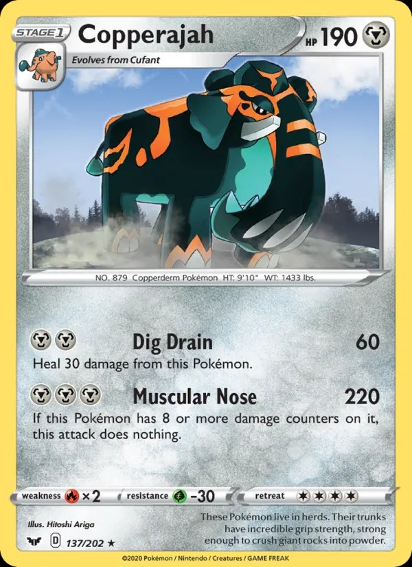 Copperajah - 137/202 (Non-Holo Gamestop Exclusive)