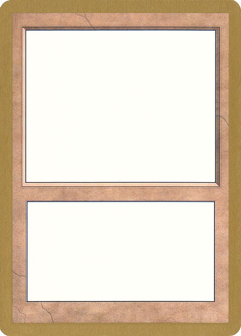 1998 World Championship Blank Card