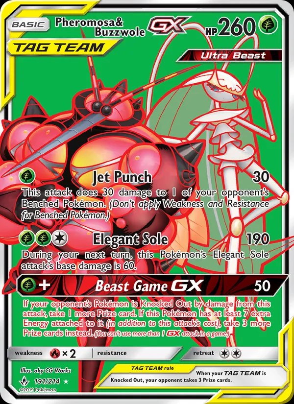 Pheromosa & Buzzwole GX (191) (Full Art)