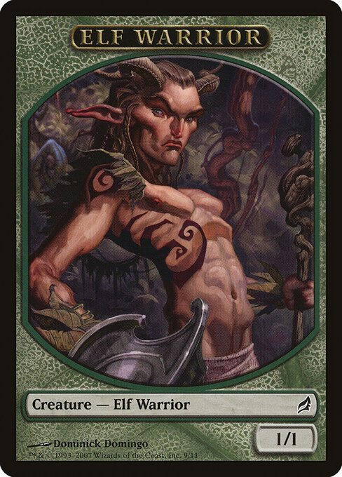 Elf Warrior Token (Green 1/1)