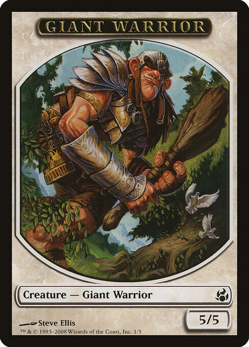 Giant Warrior Token (White 5/5)