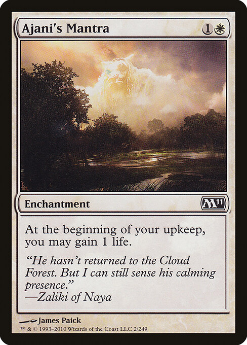 Ajani's Mantra 카드 이미지