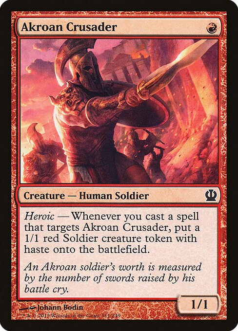 Akroan Crusader 카드 이미지