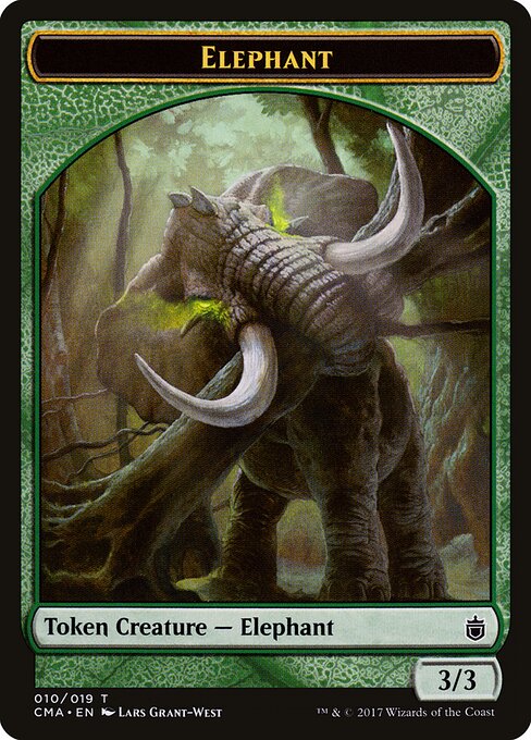 Elephant Token (Green 3/3)