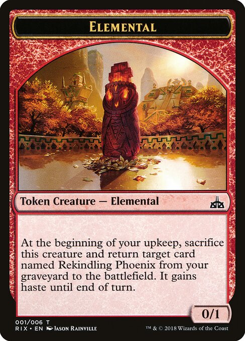 Elemental Token (Red 0/1)