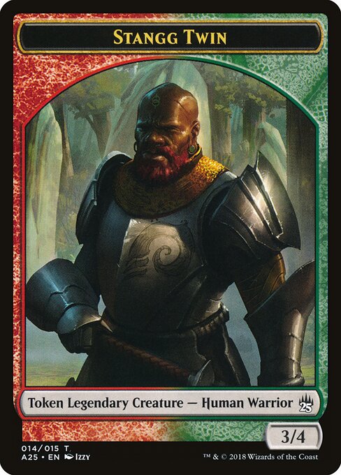 Stangg Twin Token (Red and Green 3/4)
