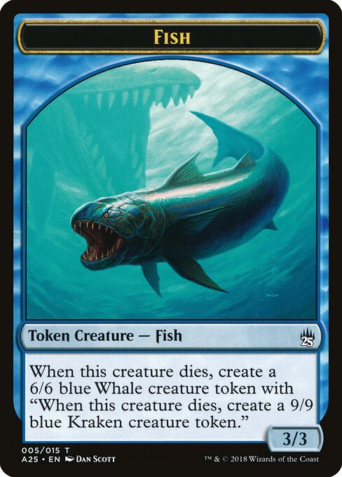 Fish Token (U 3/3) / Kraken Token (U 9/9)