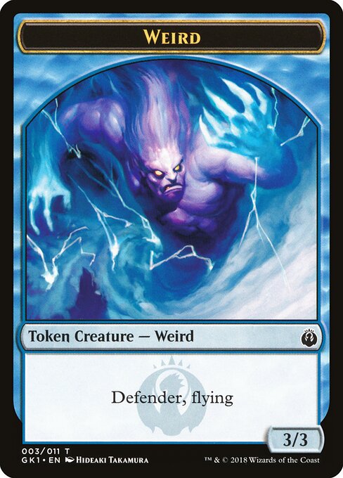Weird Token (U 3/3) // Goblin Token (R 1/1)