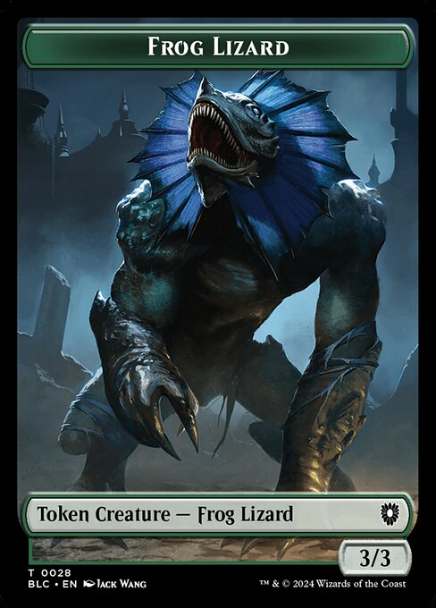 Frog Lizard Token (Green 3/3)
