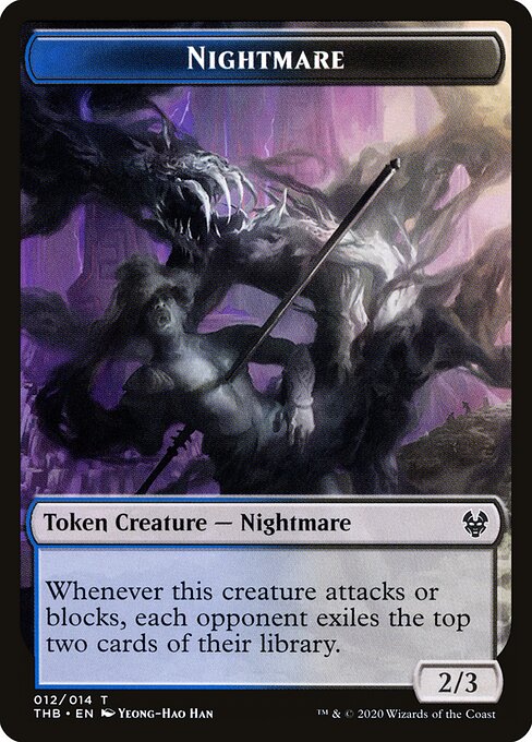 Nightmare Token (Blue and Black 2/3)
