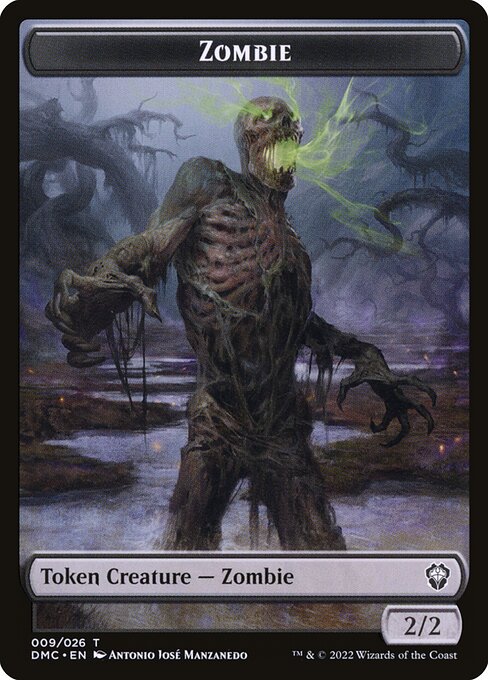 Zombie Token (Black 2/2)