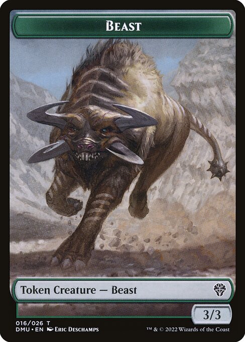 Beast Token (Green 3/3)