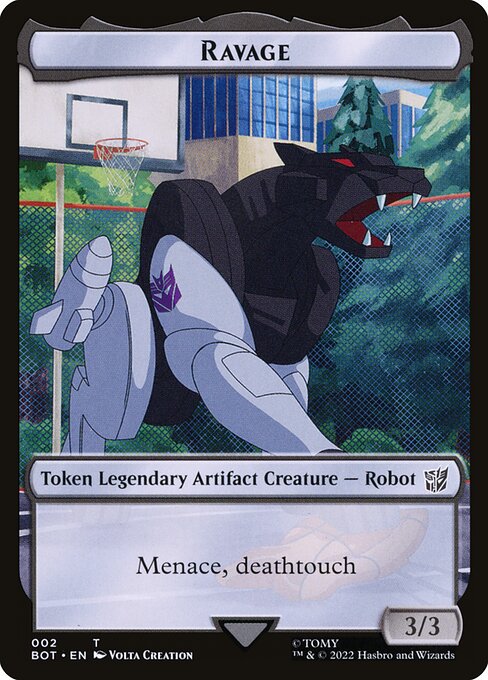 Ravage Token (Black 3/3)