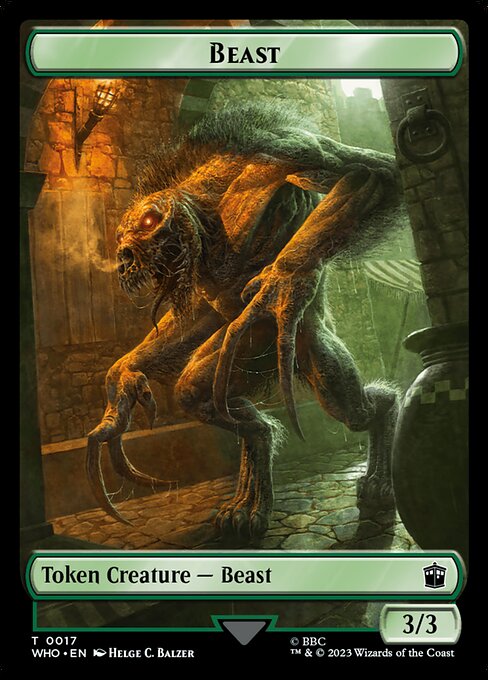Beast Token (Green 3/3) B