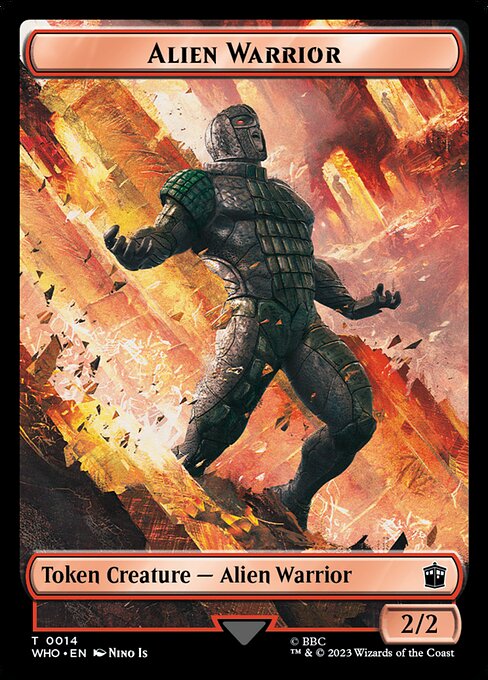 Alien Warrior Token (Red 2/2)