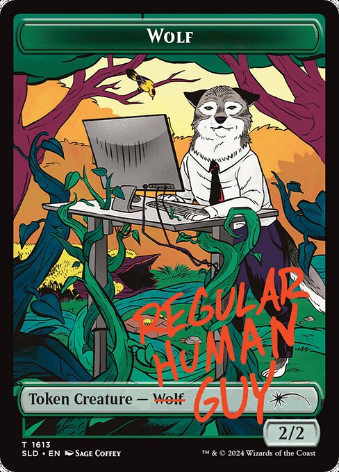 Wolf Token (Green 2/2)