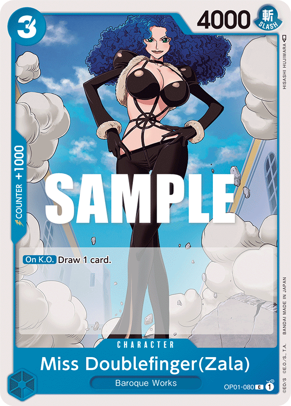 Miss Doublefinger(Zala) (OP01-080) 카드 이미지