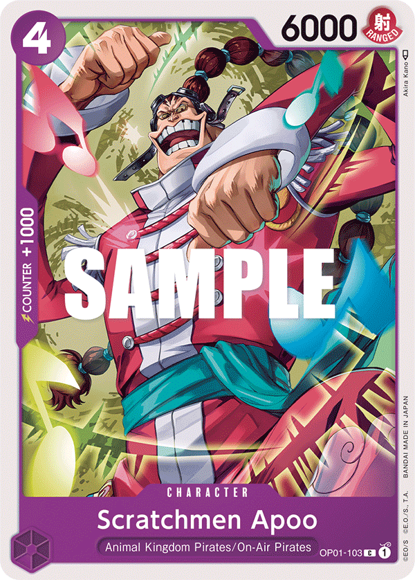 Scratchmen Apoo (OP01-103) 카드 이미지