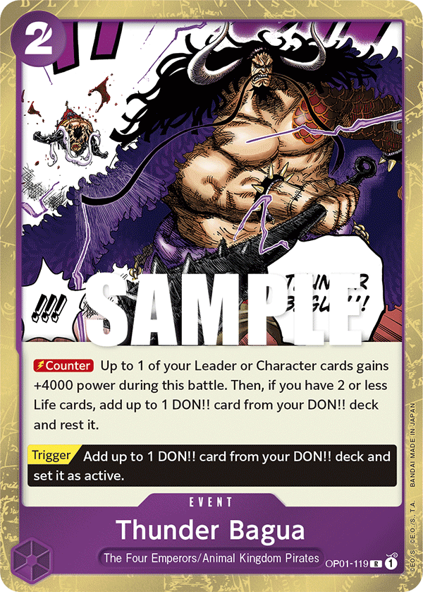 Thunder Bagua (OP01-119) 카드 이미지