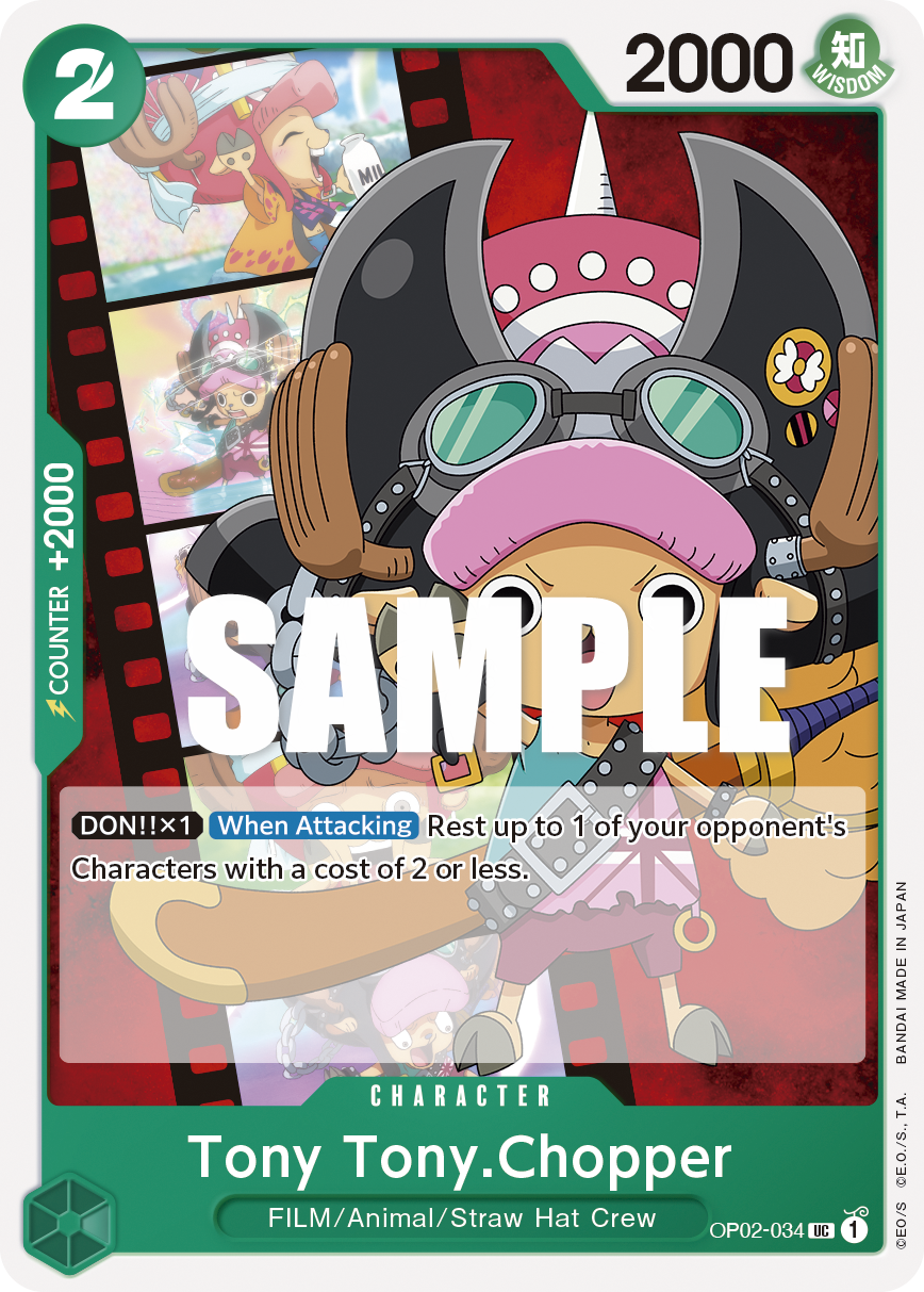 Tony Tony.Chopper (OP02-034) 카드 이미지