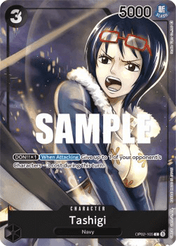 Tashigi (OP02-105) 카드 이미지