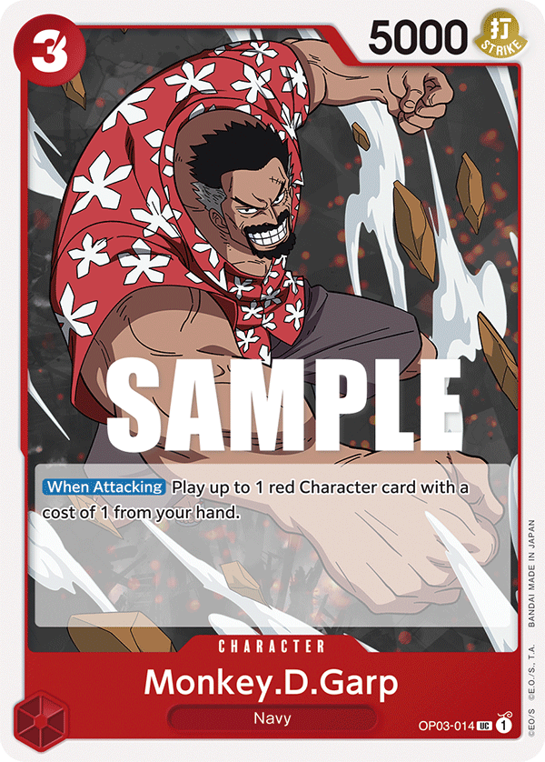 Monkey.D.Garp (OP03-014) 카드 이미지
