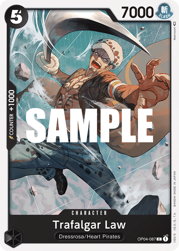 Trafalgar Law (OP04-087) 카드 이미지