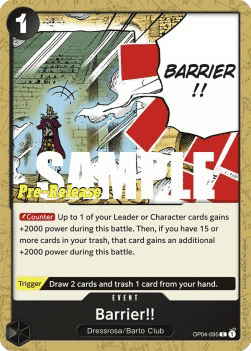 Barrier!! (OP04-095) 카드 이미지