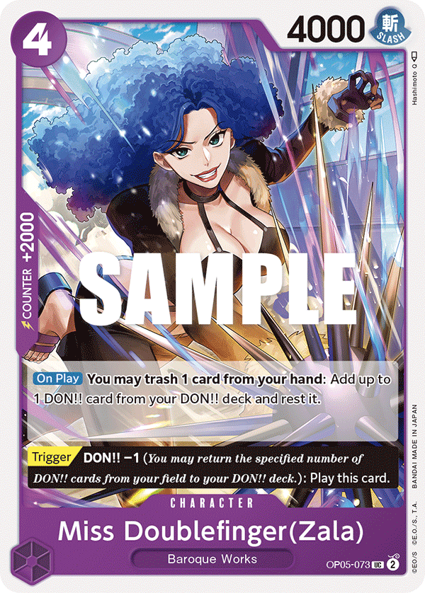 Miss Doublefinger(Zala) (OP05-073) 카드 이미지