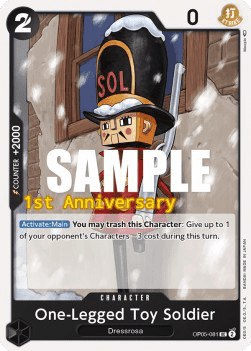 One-Legged Toy Soldier (OP05-081) 카드 이미지