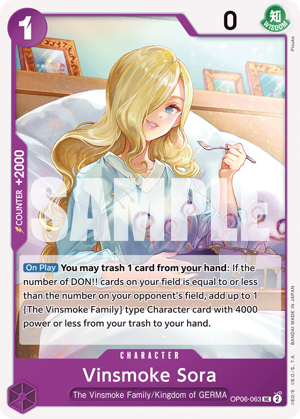 Vinsmoke Sora (OP06-063) 카드 이미지