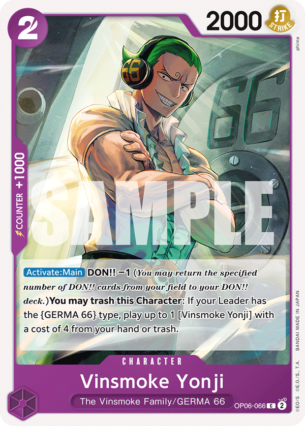 Vinsmoke Yonji (OP06-066) 카드 이미지