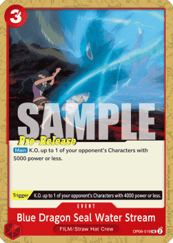 Blue Dragon Seal Water Stream (OP06-019) 카드 이미지