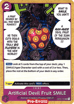 Artifical Devil Fruit SMILE (OP01-116) 카드 이미지