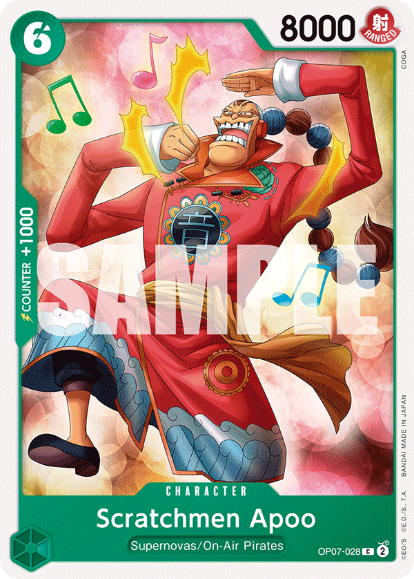 Scratchmen Apoo (OP07-028) 카드 이미지