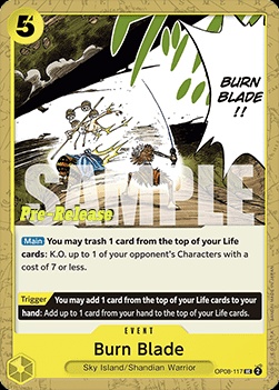 Burn Blade (OP08-117) 카드 이미지