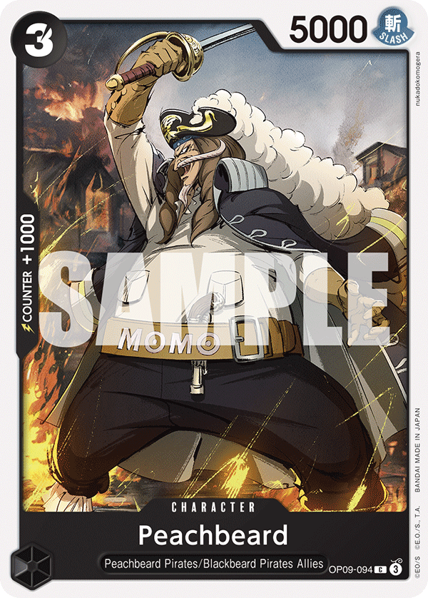 Peachbeard (OP09-094) 카드 이미지