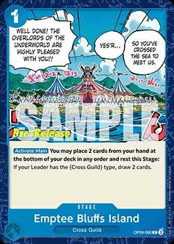 Emptee Bluffs Island (OP09-060) 카드 이미지