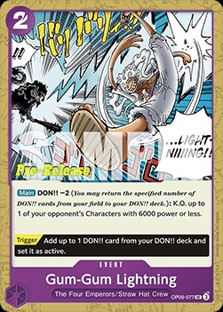 Gum-Gum Lightning (OP09-077) 카드 이미지