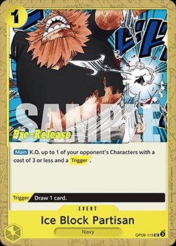 Ice Block Partisan (OP09-115) 카드 이미지