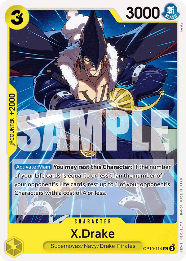 X.Drake (OP10-114) 카드 이미지