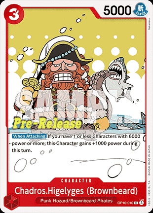 Chadros.Higelyges (Brownbeard) (OP10-010) 카드 이미지