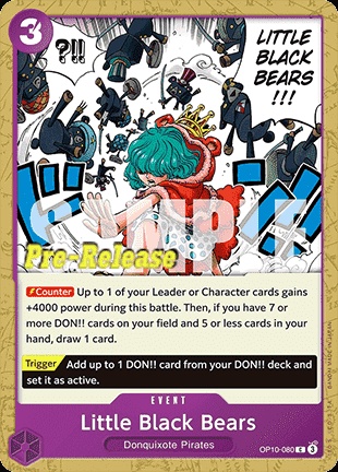 Little Black Bears (OP10-080) 카드 이미지